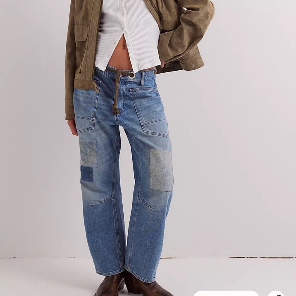 NWOT Free People - We The Free Moxie Denim Jeans in Truest Blue